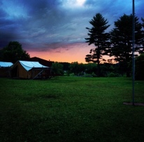 summer camp sunset beauty