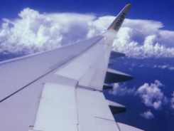 travel plane sky view